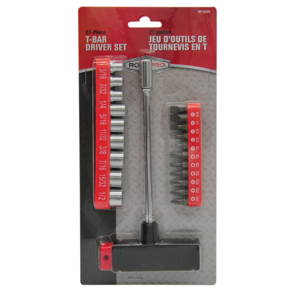T-BAR SCREWDRIVER BIT AND SOCKET SET